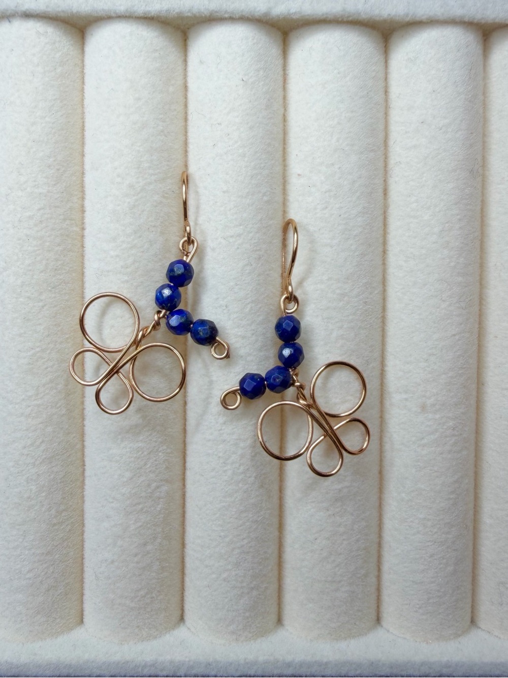 Butterfly Lapis Earrings